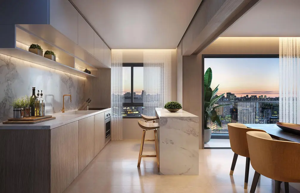 Apartamento com 1 quarto à venda, 53m2 em Vila Nova Conceição, São Paulo - SP - imagem 7 Foto 7 de Apartamento com 1 quarto à venda, 53m2 em Vila Nova Conceição, São Paulo - SP