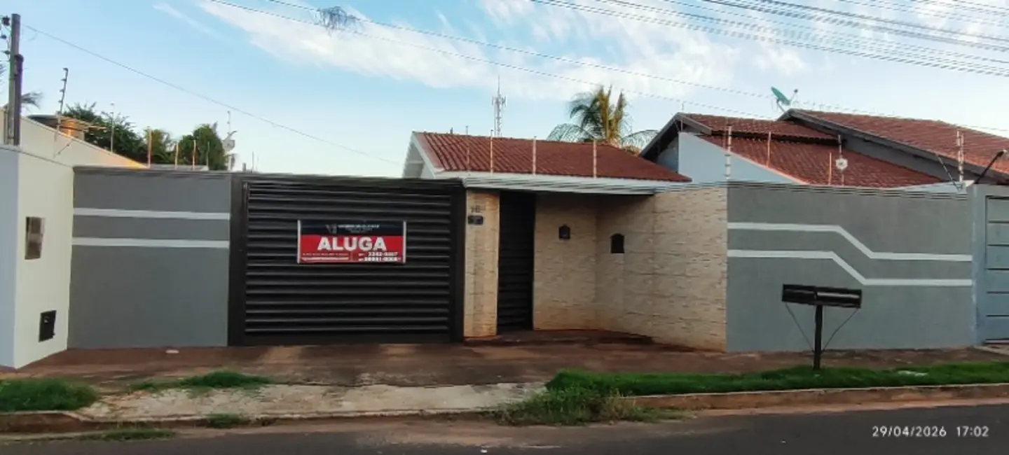 Foto 1 de Casa com 2 quartos para alugar, 109m2 em Jardim Aero Rancho, Campo Grande - MS