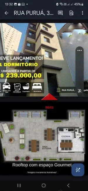 Apartamento com 1 quarto à venda, 28m2 em São Paulo - SP - imagem 1 Foto 1 de Apartamento com 1 quarto à venda, 28m2 em São Paulo - SP