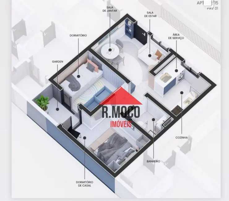 Apartamento com 2 quartos à venda, 40m2 em Vila Laís, São Paulo - SP - imagem 8 Foto 8 de Apartamento com 2 quartos à venda, 40m2 em Vila Laís, São Paulo - SP