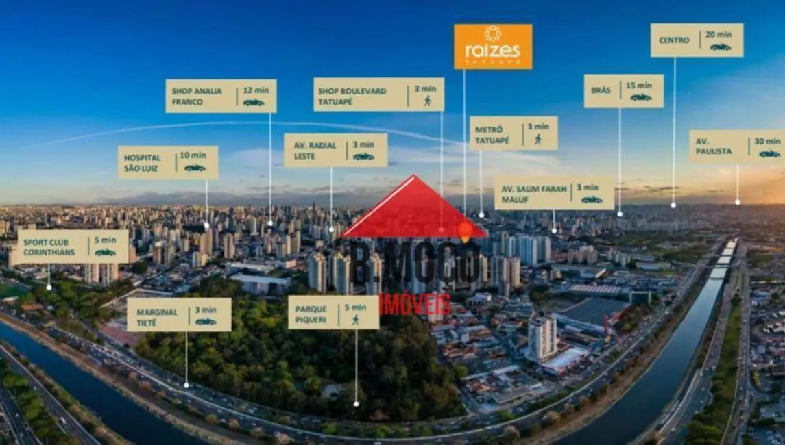 Apartamento com 2 quartos à venda, 68m2 em Tatuapé, São Paulo - SP - imagem 4 Foto 4 de Apartamento com 2 quartos à venda, 68m2 em Tatuapé, São Paulo - SP