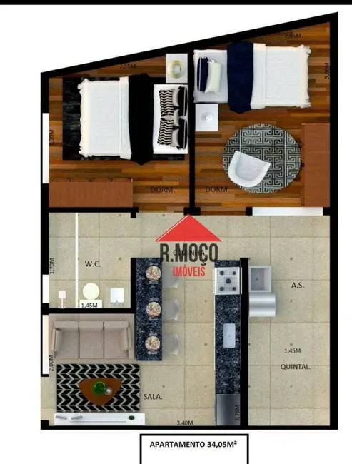 Foto 5 de Apartamento com 3 quartos à venda, 43m2 em Vila Londrina, São Paulo - SP