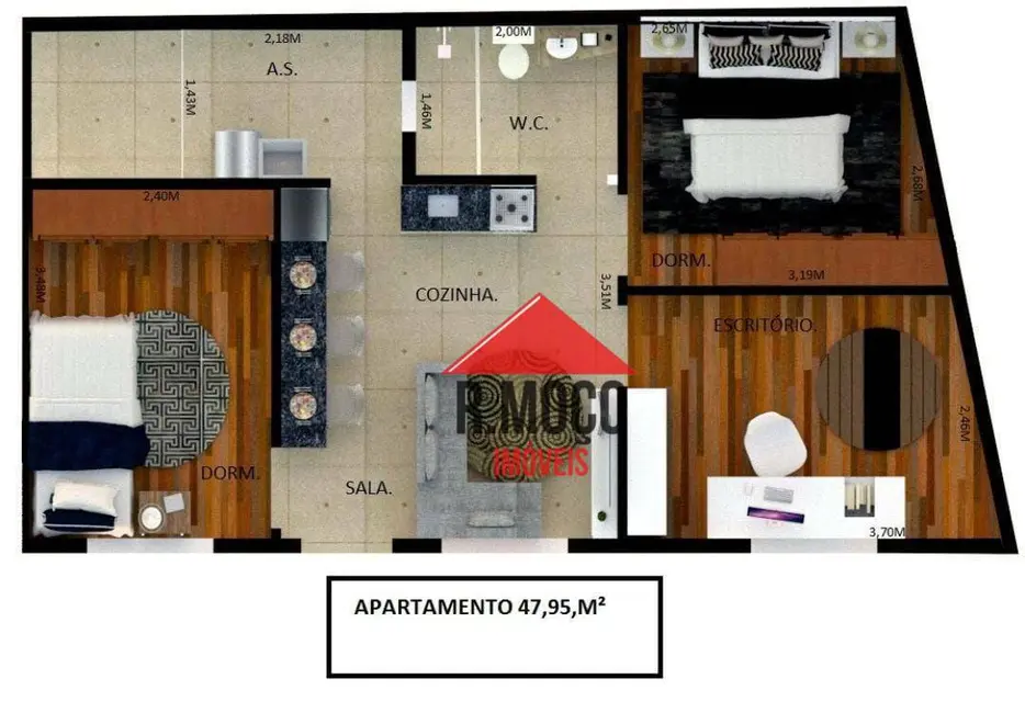 Foto 8 de Apartamento com 3 quartos à venda, 43m2 em Vila Londrina, São Paulo - SP