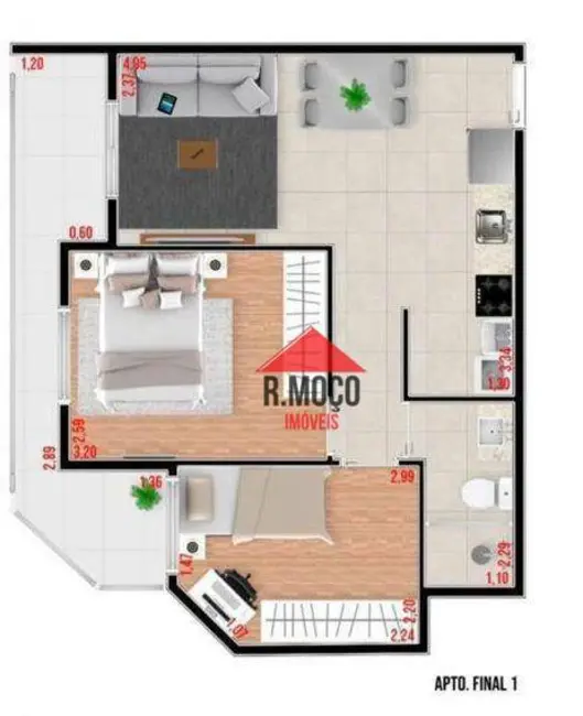 Foto 4 de Apartamento com 2 quartos à venda, 46m2 em Vila Granada, São Paulo - SP
