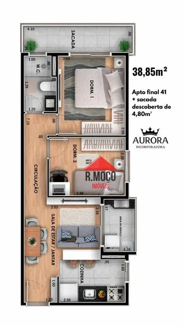 Foto 7 de Apartamento com 2 quartos à venda, 42m2 em Vila Esperança, São Paulo - SP
