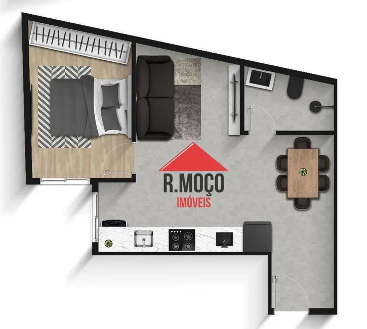 Apartamento com 1 quarto à venda, 37m2 em Vila Guilhermina, São Paulo - SP - imagem 2 Foto 2 de Apartamento com 1 quarto à venda, 37m2 em Vila Guilhermina, São Paulo - SP