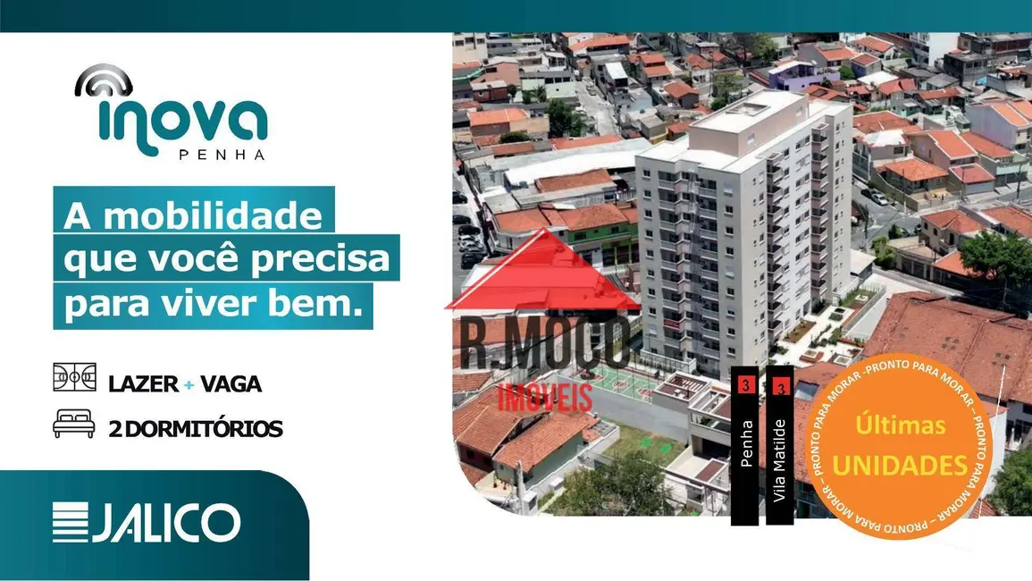Foto 1 de Apartamento com 2 quartos à venda, 49m2 em Penha de França, São Paulo - SP