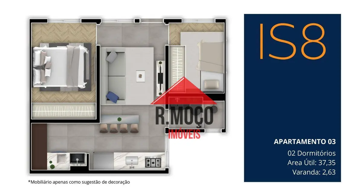 Foto 6 de Apartamento com 2 quartos à venda, 37m2 em Chácara Califórnia, São Paulo - SP