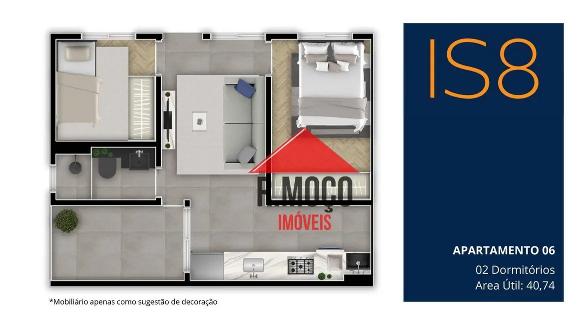 Foto 9 de Apartamento com 2 quartos à venda, 37m2 em Chácara Califórnia, São Paulo - SP