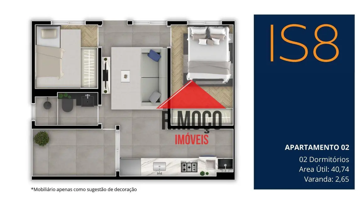 Foto 5 de Apartamento com 2 quartos à venda, 37m2 em Chácara Califórnia, São Paulo - SP