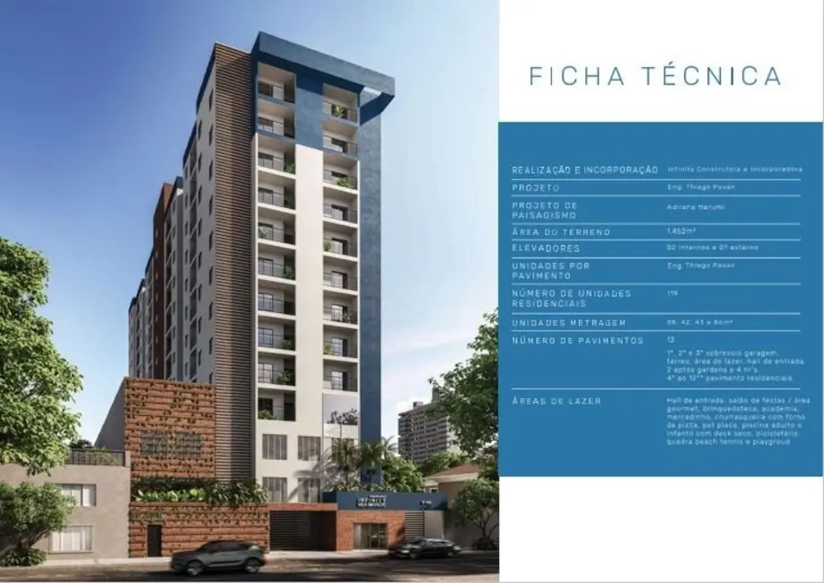 Foto 2 de Apartamento com 1 quarto à venda, 38m2 em Vila Esperança, São Paulo - SP