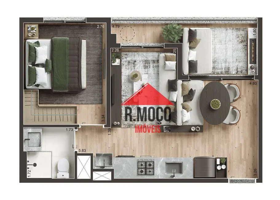 Apartamento com 1 quarto à venda, 30m2 em Paraíso, São Paulo - SP - imagem 6 Foto 6 de Apartamento com 1 quarto à venda, 30m2 em Paraíso, São Paulo - SP