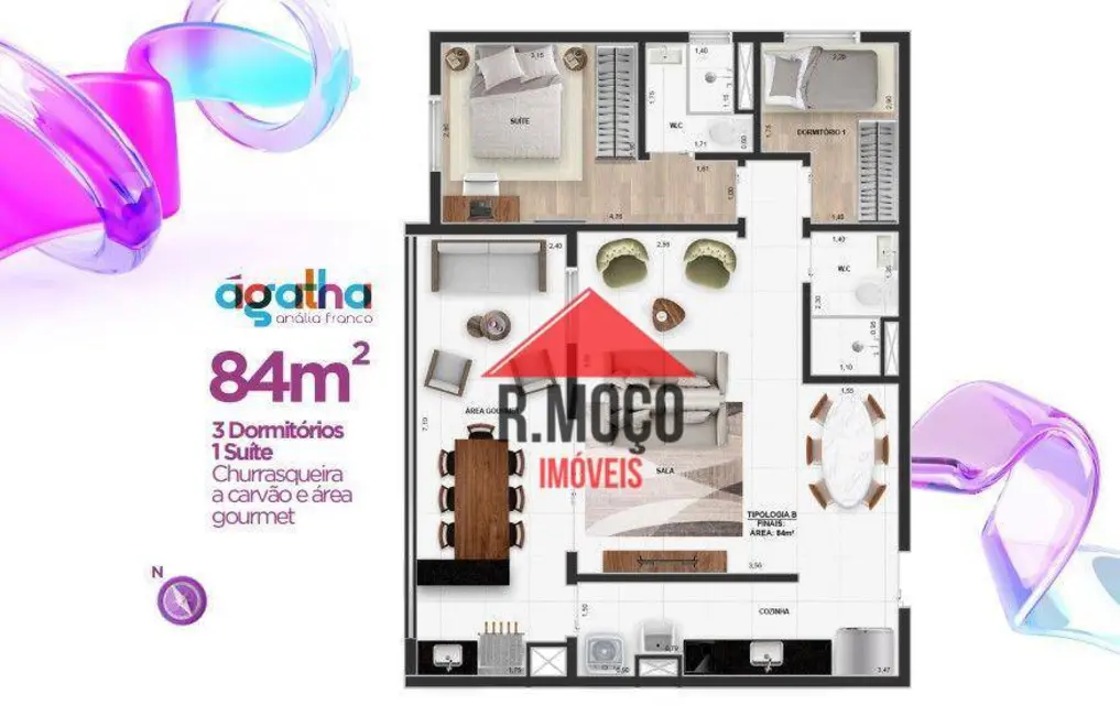 Apartamento com 3 quartos à venda, 84m2 em Vila Formosa, São Paulo - SP - imagem 7 Foto 7 de Apartamento com 3 quartos à venda, 84m2 em Vila Formosa, São Paulo - SP
