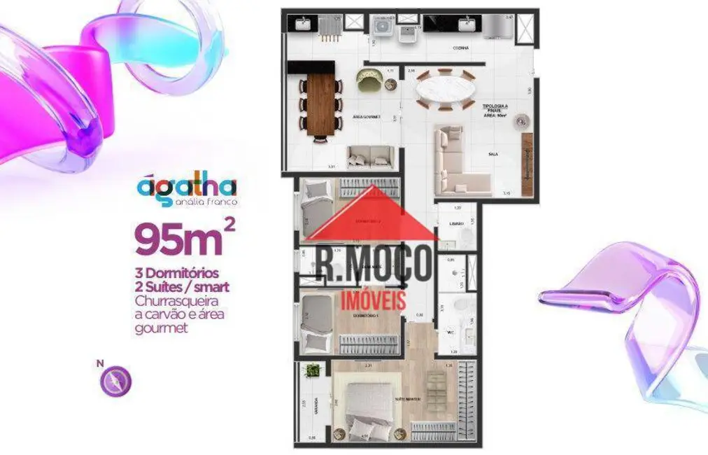 Apartamento com 3 quartos à venda, 84m2 em Vila Formosa, São Paulo - SP - imagem 8 Foto 8 de Apartamento com 3 quartos à venda, 84m2 em Vila Formosa, São Paulo - SP