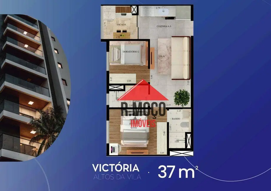 Apartamento com 2 quartos à venda, 37m2 em Vila Matilde, São Paulo - SP - imagem 3 Foto 3 de Apartamento com 2 quartos à venda, 37m2 em Vila Matilde, São Paulo - SP