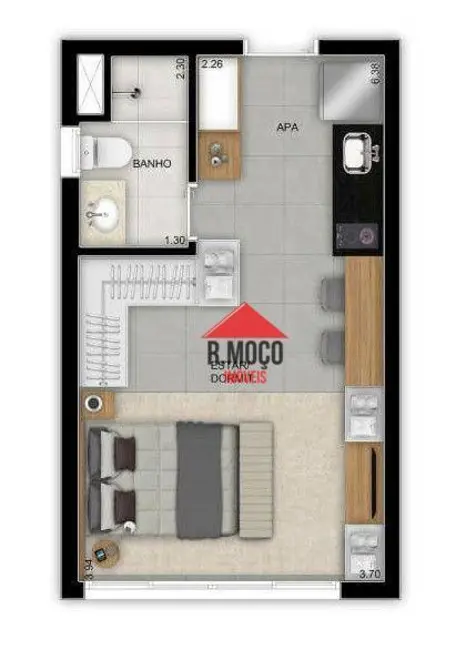 Foto 2 de Kitnet com 1 quarto à venda e para alugar, 26m2 em Vila Matilde, São Paulo - SP
