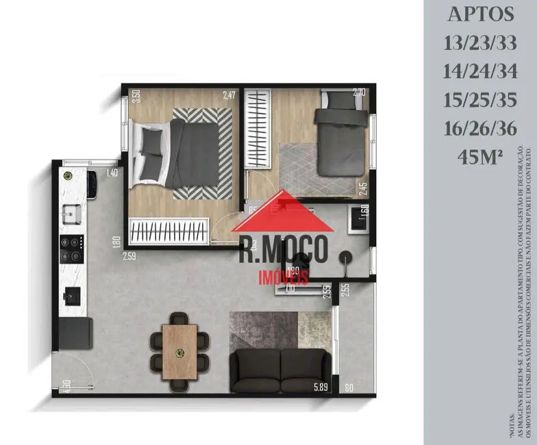 Foto 7 de Apartamento com 2 quartos à venda, 48m2 em Vila Ré, São Paulo - SP
