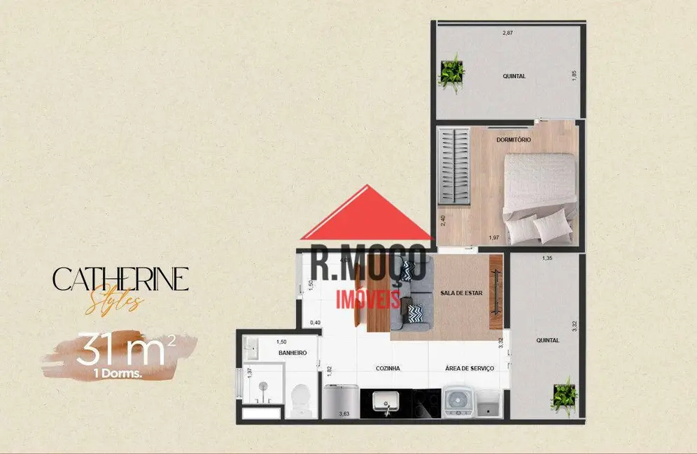 Apartamento com 2 quartos à venda, 41m2 em Vila Matilde, São Paulo - SP - imagem 5 Foto 5 de Apartamento com 2 quartos à venda, 41m2 em Vila Matilde, São Paulo - SP