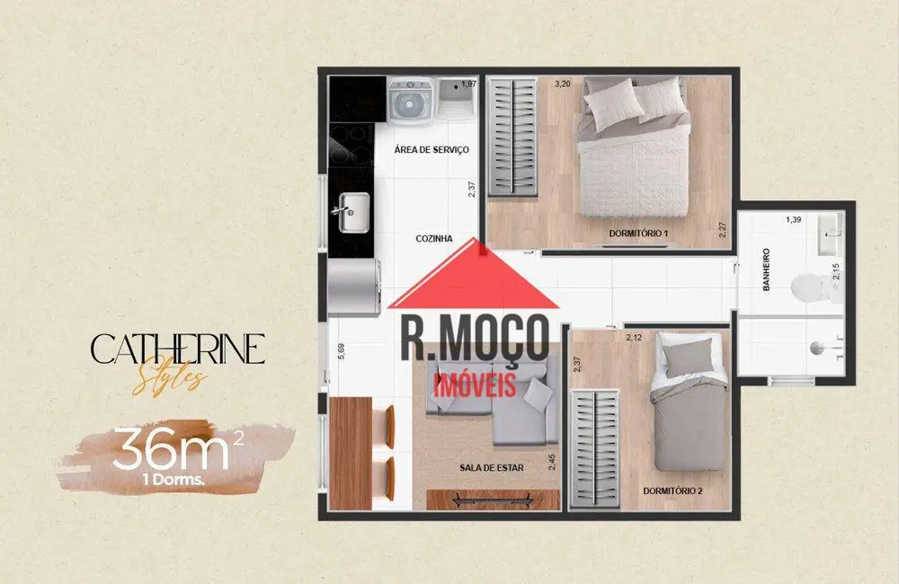 Apartamento com 2 quartos à venda, 41m2 em Vila Matilde, São Paulo - SP - imagem 7 Foto 7 de Apartamento com 2 quartos à venda, 41m2 em Vila Matilde, São Paulo - SP