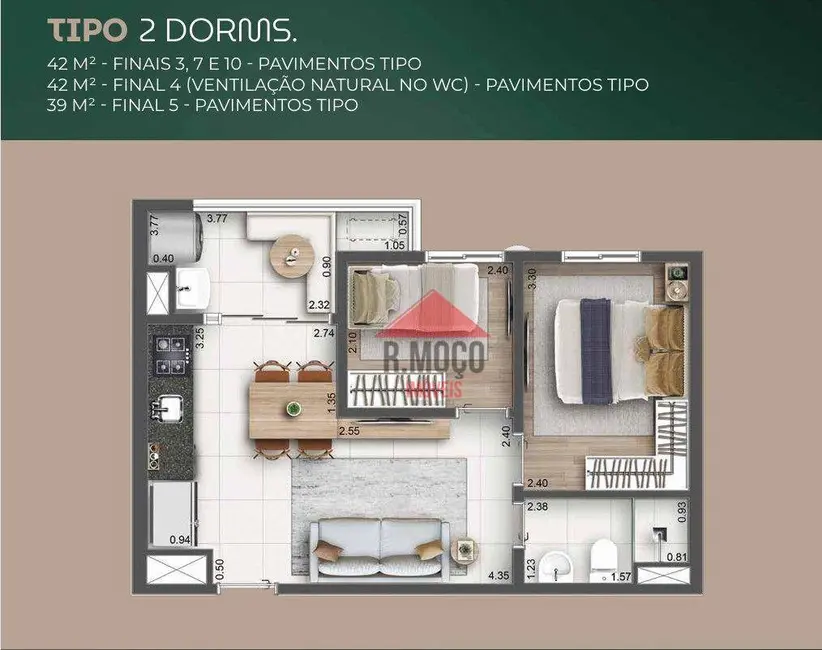 Foto 5 de Apartamento com 1 quarto à venda, 26m2 em Vila Esperança, São Paulo - SP