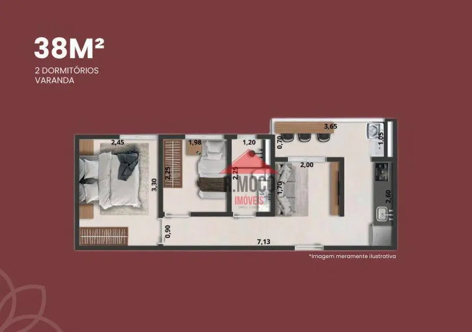 Apartamento com 2 quartos à venda, 38m2 em Vila Marieta, São Paulo - SP - imagem 3 Foto 3 de Apartamento com 2 quartos à venda, 38m2 em Vila Marieta, São Paulo - SP