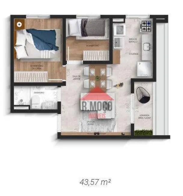 Foto 8 de Apartamento com 1 quarto à venda, 26m2 em Chácara Seis de Outubro, São Paulo - SP