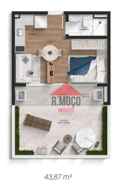 Foto 9 de Apartamento com 1 quarto à venda, 26m2 em Chácara Seis de Outubro, São Paulo - SP