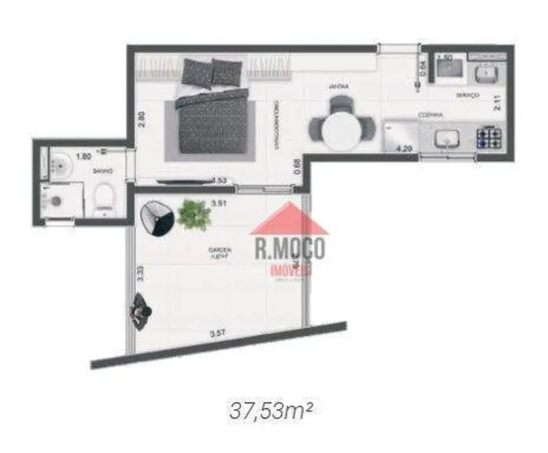 Apartamento com 1 quarto à venda, 25m2 em Vila Formosa, São Paulo - SP - imagem 5 Foto 5 de Apartamento com 1 quarto à venda, 25m2 em Vila Formosa, São Paulo - SP