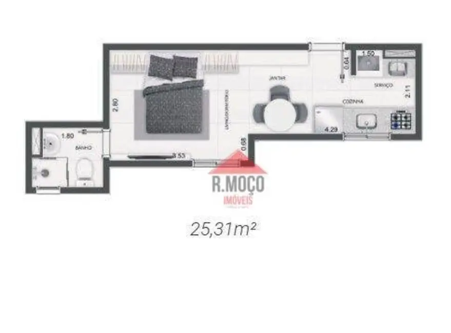 Apartamento com 1 quarto à venda, 25m2 em Vila Formosa, São Paulo - SP - imagem 9 Foto 9 de Apartamento com 1 quarto à venda, 25m2 em Vila Formosa, São Paulo - SP