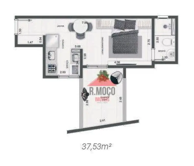 Apartamento com 1 quarto à venda, 25m2 em Vila Formosa, São Paulo - SP - imagem 6 Foto 6 de Apartamento com 1 quarto à venda, 25m2 em Vila Formosa, São Paulo - SP