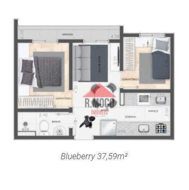 Apartamento com 1 quarto à venda, 26m2 em Vila Formosa, São Paulo - SP - imagem 9 Foto 9 de Apartamento com 1 quarto à venda, 26m2 em Vila Formosa, São Paulo - SP