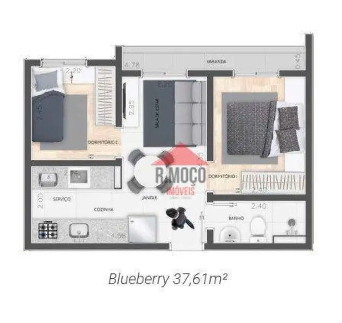 Apartamento com 1 quarto à venda, 26m2 em Vila Formosa, São Paulo - SP - imagem 8 Foto 8 de Apartamento com 1 quarto à venda, 26m2 em Vila Formosa, São Paulo - SP