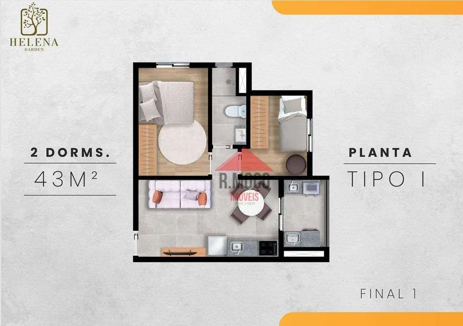 Apartamento com 2 quartos à venda, 38m2 em Vila Fernandes, São Paulo - SP - imagem 4 Foto 4 de Apartamento com 2 quartos à venda, 38m2 em Vila Fernandes, São Paulo - SP