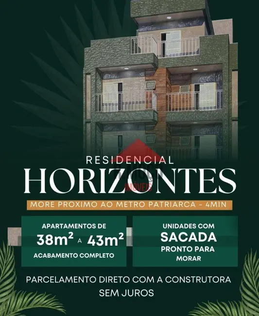 Foto 1 de Apartamento com 2 quartos à venda, 38m2 em Vila Ré, São Paulo - SP