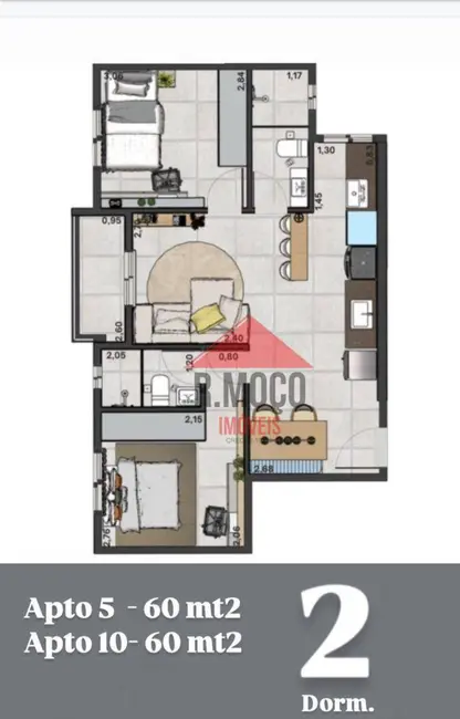 Foto 6 de Apartamento com 2 quartos à venda, 44m2 em Vila Carrão, São Paulo - SP