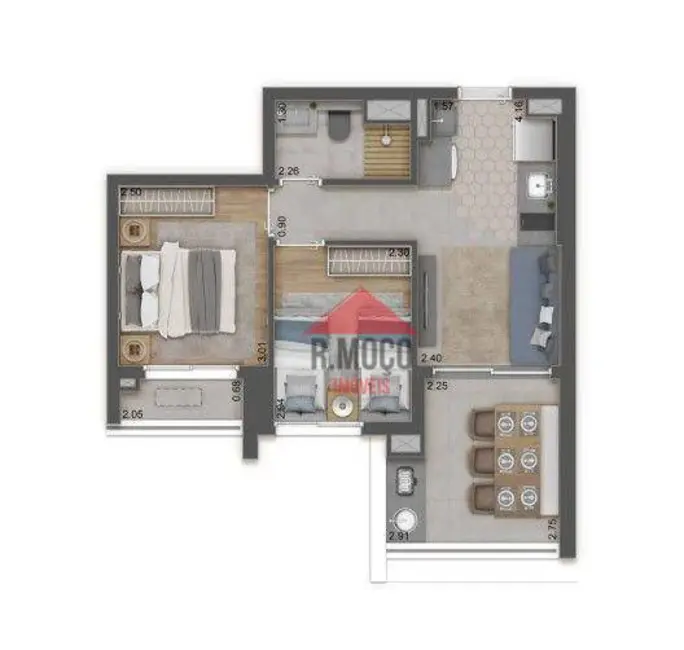 Foto 8 de Apartamento com 2 quartos à venda, 48m2 em Tatuapé, São Paulo - SP