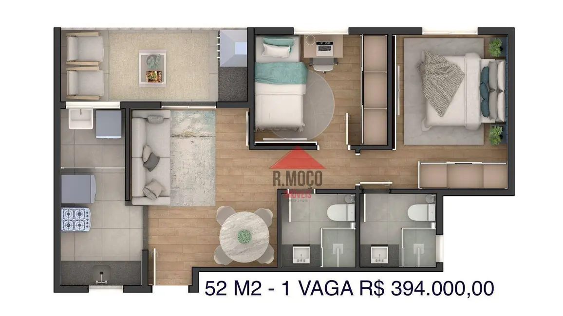 Apartamento com 2 quartos à venda, 52m2 em Cidade Patriarca, São Paulo - SP - imagem 6 Foto 6 de Apartamento com 2 quartos à venda, 52m2 em Cidade Patriarca, São Paulo - SP
