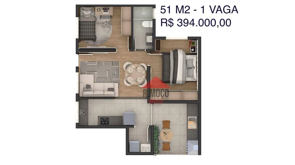 Foto 7 de Apartamento com 2 quartos à venda, 53m2 em Cidade Patriarca, São Paulo - SP