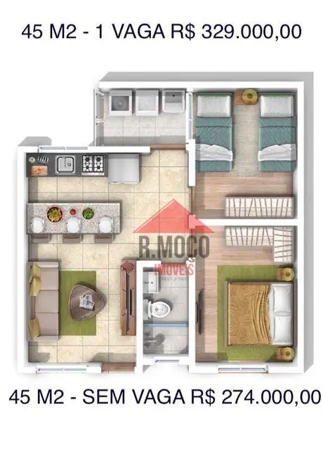 Foto 3 de Apartamento com 2 quartos à venda, 53m2 em Cidade Patriarca, São Paulo - SP