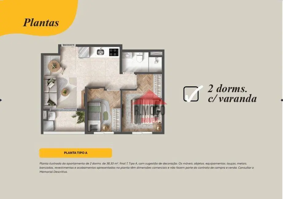 Foto 5 de Apartamento com 2 quartos à venda, 38m2 em Vila Aricanduva, São Paulo - SP