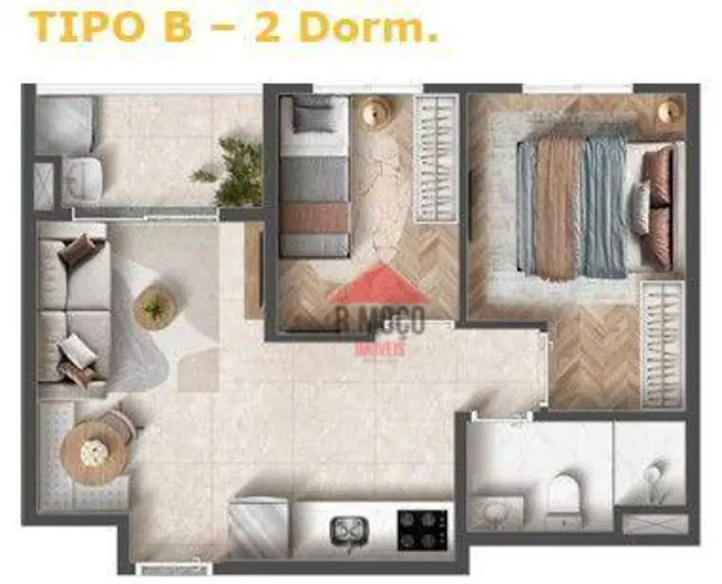 Foto 8 de Apartamento com 2 quartos à venda, 38m2 em Vila Aricanduva, São Paulo - SP