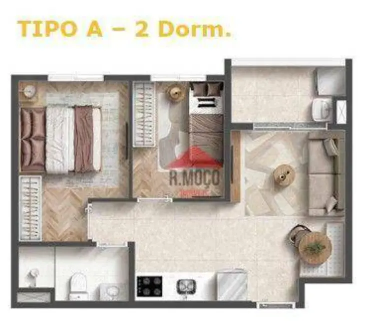 Foto 6 de Apartamento com 2 quartos à venda, 38m2 em Vila Aricanduva, São Paulo - SP