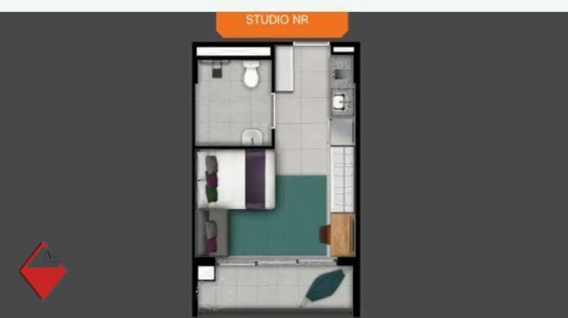 Apartamento com 1 quarto à venda, 27m2 em Perdizes, São Paulo - SP - imagem 6 Foto 6 de Apartamento com 1 quarto à venda, 27m2 em Perdizes, São Paulo - SP