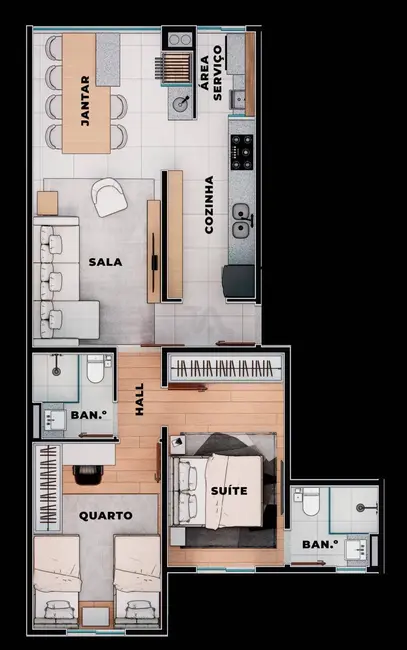 Foto 6 de Apartamento com 2 quartos à venda em Centro, Pindamonhangaba - SP