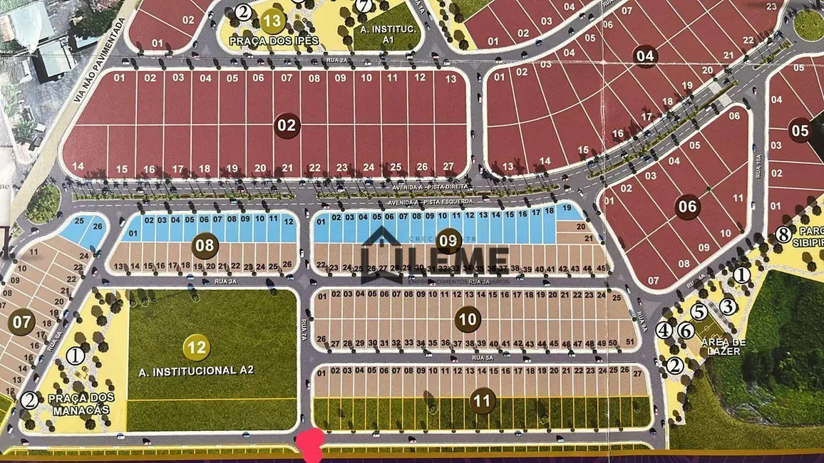 Foto 2 de Terreno / Lote à venda, 207m2 em Parque dos Manacás I, Mococa - SP