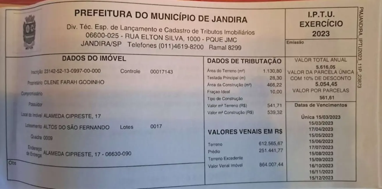 Foto 9 de Casa de Condomínio com 4 quartos à venda, 466m2 em Altos de São Fernando, Jandira - SP