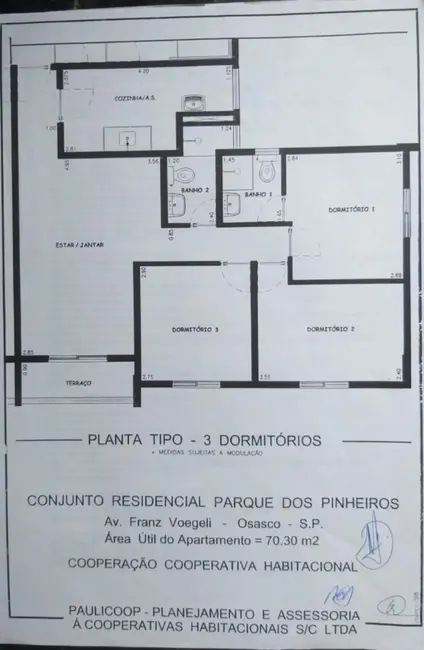 Foto 3 de Apartamento com 3 quartos à venda, 69m2 em Continental, Osasco - SP