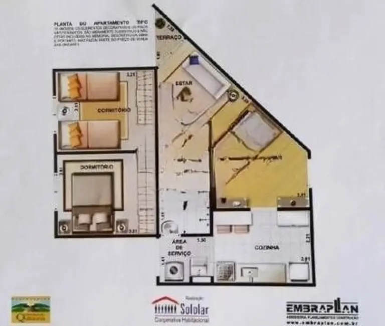 Foto 5 de Apartamento com 2 quartos à venda, 52m2 em São Pedro, Osasco - SP