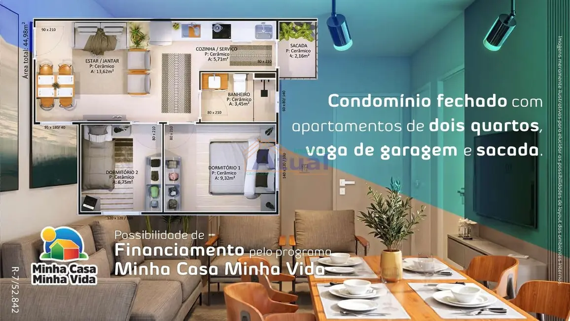 Foto 3 de Apartamento com 2 quartos à venda, 45m2 em Santo Angelo - RS
