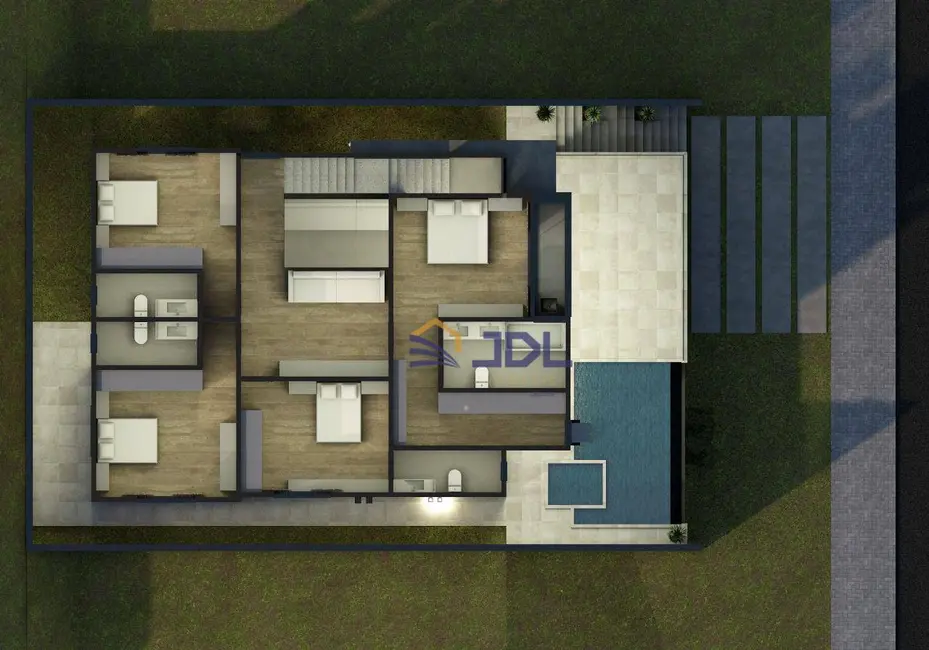 Casa de Condomínio com 5 quartos à venda, 350m2 em Itoupava Central, Blumenau - SC - imagem 5 Foto 5 de Casa de Condomínio com 5 quartos à venda, 350m2 em Itoupava Central, Blumenau - SC